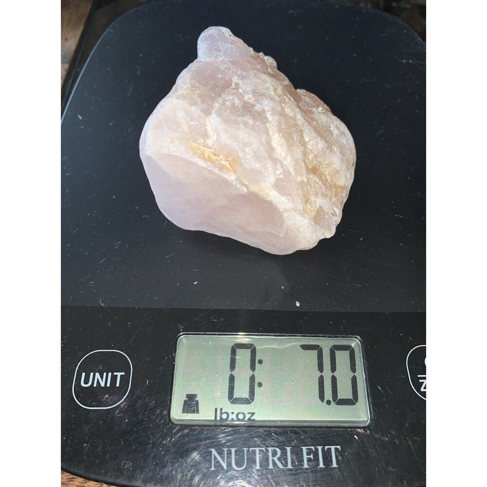 7 Ounce Cut & Polished On One Side Pink Rose Quartz Crystal Hogg Mine GA